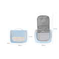 thumbnail image 7 of Large Capacity Waterproof Makeup Bag in Blue Polyester with Hooks for Easy Carry, 7 of 7