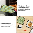 thumbnail image 4 of Cool Turtles with Sunglasses 5 Pcs Kitchen Set Heat Resistant Oven Mitts and Non-Slip Pot Holders with Adjustable Cooking Apron, 4 of 6