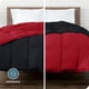thumbnail image 5 of Edredón de Plumón Alternativo Reversible Bare Home Colección 1800 Tamaño King/Cal King Negro/Rojo, 5 of 8