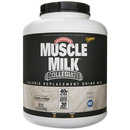 CytoSport Collegiate Muscle Milk - Cookies 'N Creme, 5.29 lbs (2400