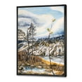thumbnail image 3 of Designart 'The Cloudy Sky and The River With Spring Landscape' Lake House Framed Canvas Wall Art Print, 3 of 5