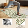 thumbnail image 4 of Green Daisy Flower Orange Centers Pattern Hot Yoga Mat Towel Non Slip for Hot Yoga - Quick-Drying Yoga Mat Cover with 4 Corner Pockets with Travel Bag - Hot Yoga Towel Non Slip 70"x26", 4 of 6