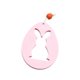 thumbnail image 3 of Adorno colgante de madera con texto en inglés "Happy Easter" para decorar el hogar en vacaciones. Conejo Hueco Rosa, 3 of 9