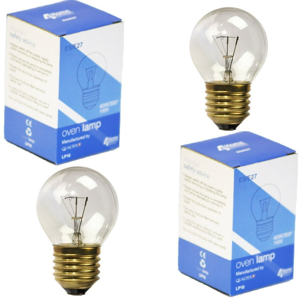 4YourHome 2PK GE Type Appliance Oven Refrigerator Bulbs 40 Watt Medium