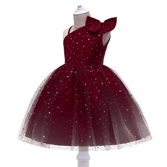 Girls Fashion Summer Birthday Girl Dress Kids Flower Girl Dress 3T