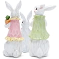 thumbnail image 4 of Easter Bunny Decorations Spring Indoor Home Decor Bunny Figurines, 4 of 4