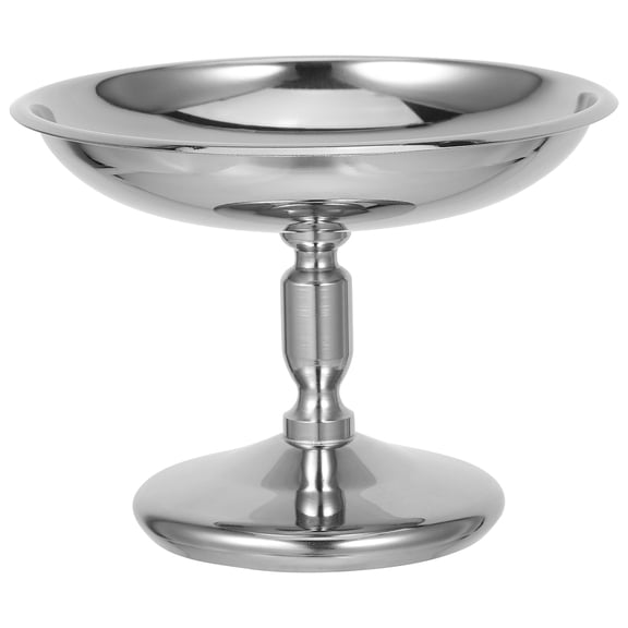 Hytrove Stainless Steel Trifle Bowls Plated Silver for Ice Cream and Fruits