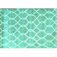 thumbnail image 1 of Ahgly Company Machine Washable Indoor Rectangle Trellis Turquoise Blue Modern Area Rugs, 8' x 12', 1 of 4