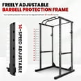 thumbnail image 6 of Squat Rack Power Cage 1200LB Capacity, squat rack, Multi-Functional Weight Bench,Adjustable Squat Rack with J-Hooks, Power Rack with Attachment for Effective Weightlifting Exercises, 6 of 9