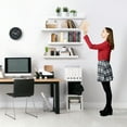 thumbnail image 4 of Sorbus Wall Mounted Floating Shelves for Wall Décor - Large 24 Inch, 4 Pack, White, 4 of 6