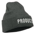 thumbnail image 5 of Producer Embroidered Long Beanie - Grey OSFM, 5 of 5