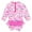 Pink, variant on DPOIS Baby Kids Girls One-piece Rash Guard UPF 50 Sun Protection Swimsuits