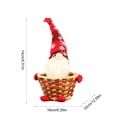 thumbnail image 3 of Eolstice Christmas Candy Basket, Faceless Gnome Doll Woven Small Treat Basket, Tabletop Centerpiece, Holiday Party Home Kitchen Decor, Gift, 3 of 6