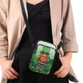 thumbnail image 4 of HELLHERO Dog and Floral Pattern Design Adjustable Shoulder Strap Crossbody Bag 2 Layers Adult for Casual Use 4.33"x1.97"x7.09", 4 of 7