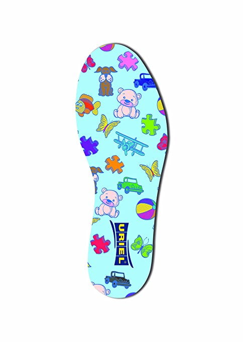 Uriel Children's Comfortable, Lightweight and Anti-Bacterial Insoles - Trim-to-Fit Pair, Unisex