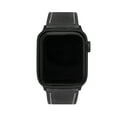 thumbnail image 6 of Bandini Mens Leather for Apple Watch Band 42mm 44mm 45mm 41mm 40mm 38mm 49mm & Ultra for Men, Square Tip Band for Apple Watch Series 9 8 45mm Band & Series 7 6 5 4 3 2 1 SE - Black Buffalo / Black, 6 of 8