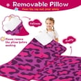 thumbnail image 3 of Pink and Black Of Leopard Print Toddler Nap Mats for Kids Preschool,Sleeping Mat Bag or Kids,Toddler Sleeping Bag,Toddler Nap Mat or Daycare, 3 of 6