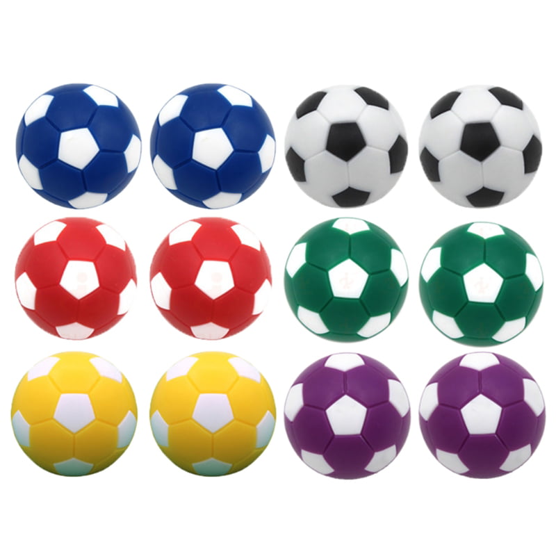 12 Pack 36mm Mini Soccer Balls Foosballs Replacement Balls for Tabletop Game 