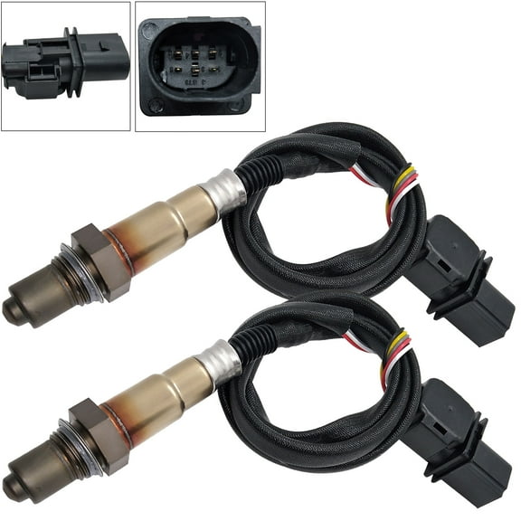 Maxfavor 2Pcs O2 Oxygen Sensor for 2006 2005 2004 2003 Porsche Cayenne V8 4.5L 4-Door Turbo Upstream