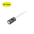 thumbnail image 1 of Uxcell 6.3x11mm 47uF 50V 105C Capacitores electrolíticos de aluminio de alta temperatura 50 paquetes, 1 of 5