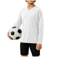 thumbnail image 6 of HOOMEUMY Boys School Sports V Neck Shirts Breathable Fabric Casual Sport Tops Daily Wear, 6 of 8