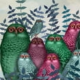 thumbnail image 3 of Fab Funky 12x12 Black Modern Framed Museum Art Print Titled - Fab Funky Owl Fun Collection F, 3 of 5