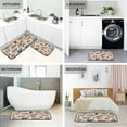 thumbnail image 5 of Tattoo Print Anti Fatigue Mats for Kitchen Floor,Set of 2 Non Skid Washable Waterproof Anti Kitchen Floor Mats for Kitchen Office Laundry Room Bathroom (19"x27"+19"x47") Home Decor, 5 of 7