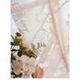 thumbnail image 5 of Lace Curtains 86 Inches Long Country Rustic Sheer Curtains for Living Room Bedroom Autumn Drapes Rod Pocket Light Filtering Lace Curtain for Dining Room Fall Decor, 55x86in, 5 of 5