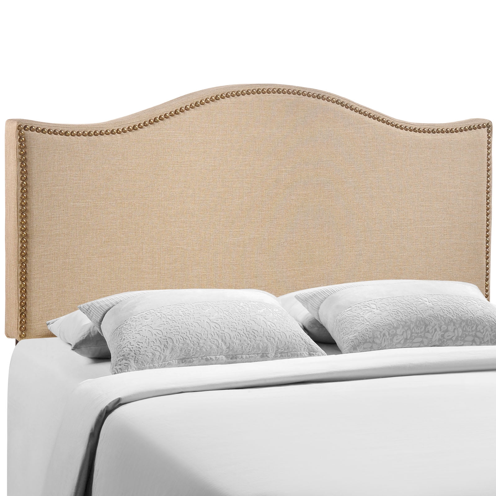 Modway Curl Nailhead Upholstered Headboard, Multiple Sizes and Colors