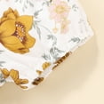 thumbnail image 6 of Dooleck Baby Girl Summer Clothes Infant Ribbed Ruffle Bodysuit Floral Shorts Outfit, 6 of 8