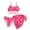 Hot Pink, variant on SHenli Girls Swimsuit Size 7 Ribbed Bikini Adjustable Straps Tankini Set 3pcs Cutout Girls Bathing Suits Size 14-16
