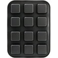 thumbnail image 3 of Tosnail 2-Pack 12 Cavity All Edges Non-Stick Square Bar Pan, Mini Cheesecake Cake Mold, Corn Bread Banana Bread Loaf Pan, 3 of 7
