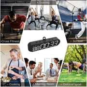 YIEMEEN Large Gym Timer Clock Gym Stop Watch Count Down/Up, Workout Timer Interval Clock with Remote, LED Interval Training Timer