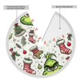 thumbnail image 4 of Faldas para árbol de Navidad Grin-Ch de 36 pulgadas, tapete para árbol de Navidad para fiestas de invierno, falda para árbol de Navidad para decoraciones navideñas rústicas, 4 of 8