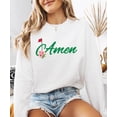 thumbnail image 3 of Amen Golf Sweatshirt for Women Teens & Kids Trendy Golf Tournament Crewneck White Sweatshirt Adult Small, 3 of 4