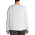 thumbnail image 2 of Terra & Sky Long Sleeve Pullover Relaxed Fit T-Shirt (Women's Plus) 1 Pack, 2 of 6