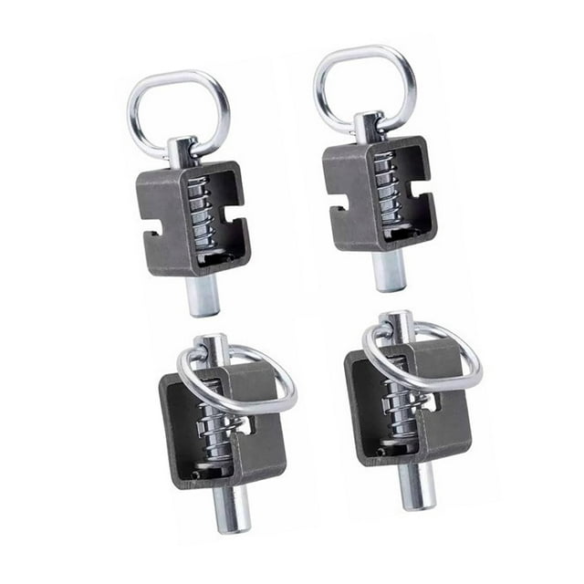 Luzkey Spring Latch Assembly Spring Loaded Bolt Practical Professional Protable Sturdy Multifunctional with Plain Tube Trailer Latch 4 pieces