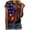 Black, variant on DailyTrove Women's Star-Spangled Banner Print T-Shirt - Short Sleeve Casual Tee, Patriotic for American Celebrations & Streetwear
