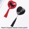 thumbnail image 3 of Reusable Bra Nipple Covers Pads Heart Fringe Adhesive Pasties for Women, 3 of 12