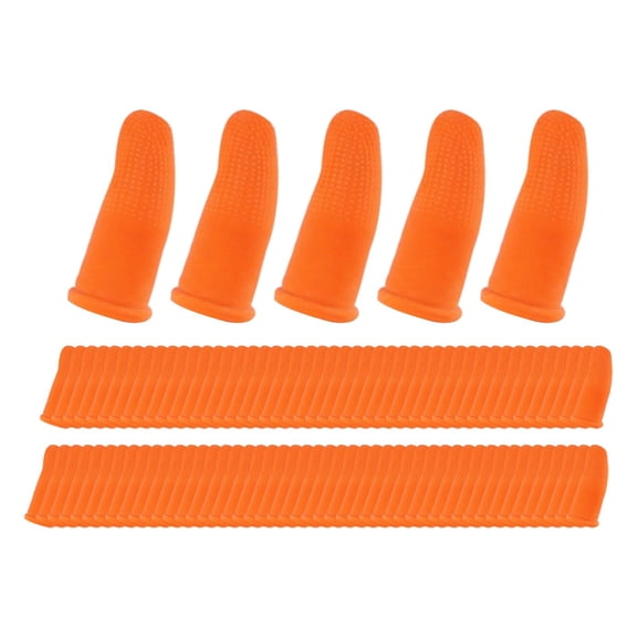 100x Desechables De Látex Para Dedos, Cubiertas Para Dedos Para Lavado De Joyas, Arte De Uñas SM SunniMix Cunas para dedos