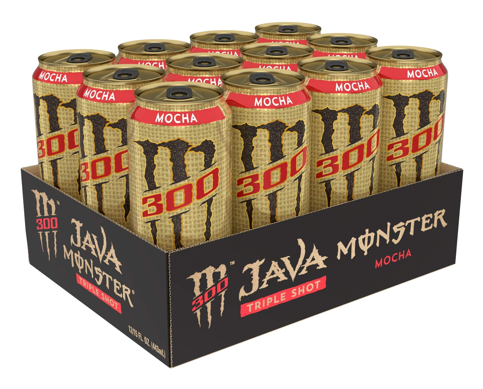 Monster Energy Java 300 Triple Shot Mocha Coffee + Cream, 15 Monster Energy Java 300 Triple Shot Mocha Coffee + Cream, 15