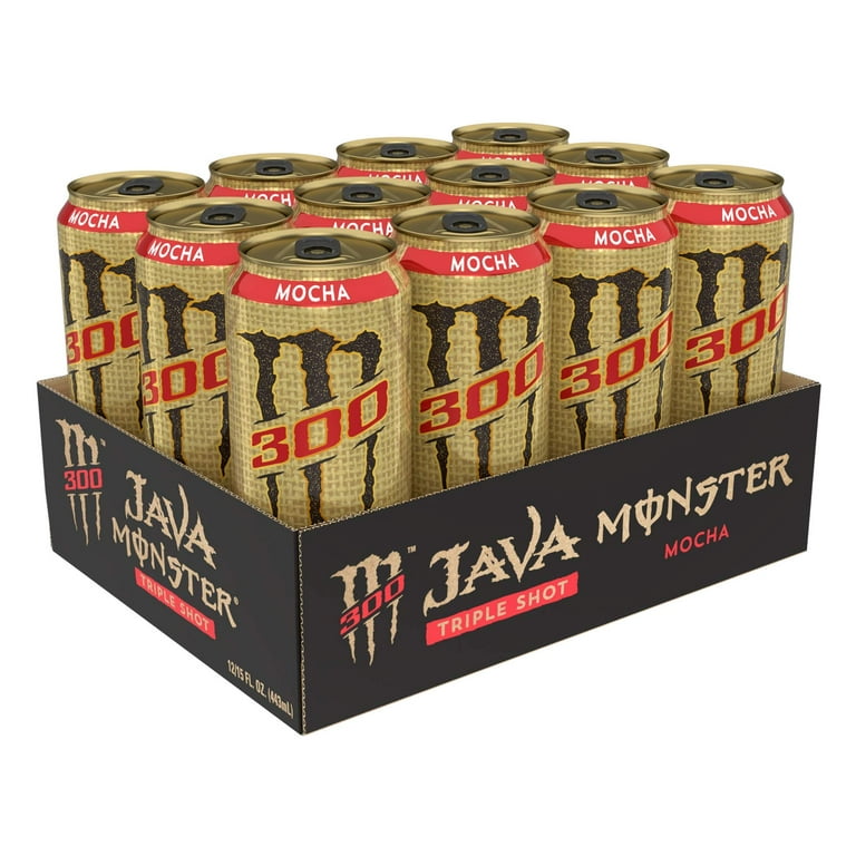 Monster Energy Java 300 Triple Shot Mocha Coffee + Cream, 15