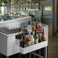thumbnail image 2 of GRIDMANN 22" Double Tier Speed Rail, Stainless Steel Liquor Bottle Rack for Bars, 2 of 7