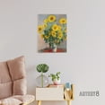 thumbnail image 3 of Bouquet of Sunflowers Claude Monet Vintage Canvas Wall Art 12X16", 3 of 4