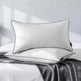 thumbnail image 1 of Juego de almohadas Feather Down, tamaño queen, 100% algodón, x2 Sanivosily, 1 of 7
