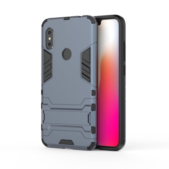 Shockproof PC + TPU Case for Xiaomi Redmi Note 6, with Holder