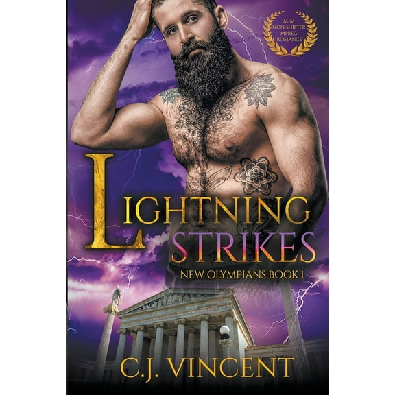 New Olympians Lightning Strikes: A M/M Non-Shifter Mpreg Romance, Book 1, (Paperback)