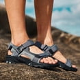 thumbnail image 6 of MEGNYA Mens Comfortable Walking Sandals - Soft Sports Hiking Sandals with Three Adjustable Hook And Loop Straps, Casual Beach Athletic Sandals for Outdoor Active Camping, 6 of 8