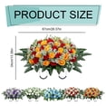 thumbnail image 4 of Flower Saddle Large Artificial Cemetery Flowers For Cemetery Memorial Flowers For Outdoor Decorations,Outdoor Artificial Flowers, 4 of 5