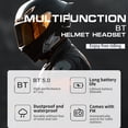 thumbnail image 4 of Auriculares para casco de motocicleta BT5.0, auriculares impermeables con reducción de ruido, s Carevas Auriculares, 4 of 7